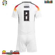 Camisa de Futebol Alemanha Toni Kroos #8 Equipamento Principal Infantil Europeu 2024 Manga Curta (+ Calças curtas)